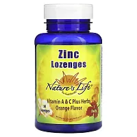 Nature&#x27;s Life, Zinc Lozenges, Orange, 50 Lozenges