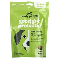 Ready Pet Go, Good Gut Probiotic, For Dogs, All Ages, Zesty Cheese, 90 Soft Chews, 12.7 oz (360 g)