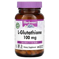 Bluebonnet Nutrition, L-Glutathione, 100 mg, 60 Vegetable Capsules