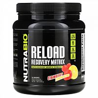 NutraBio Labs, Reload, матрица для восстановления, клубника и лимон, 868 г (1,91 фунта)