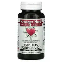 Kroeger Herb Co, Candida Formula # 2, 100 вегетарианских капсул