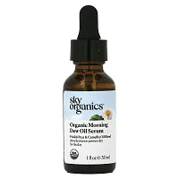 Sky Organics, Organic Morning Dew Oil Serum, Prickly Pear &amp; Camellia Oil Blend, 1 fl oz (30 ml)