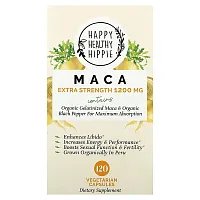 Happy Healthy Hippie, Maca, Extra Strength, 1,200 mg, 120 Vegetarian Capsules (600 mg per Capsule)