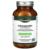 Flora, Ashwagandha, 120 Vegetarian Capsules