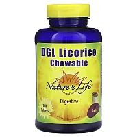 Nature&#x27;s Life, DGL Licorice Chewable, 100 Tablets