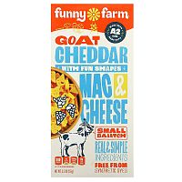 Funny Farm, Goat Cheddar Mac &amp; Cheese with Fun Shapes, 5.5 oz (155 g)