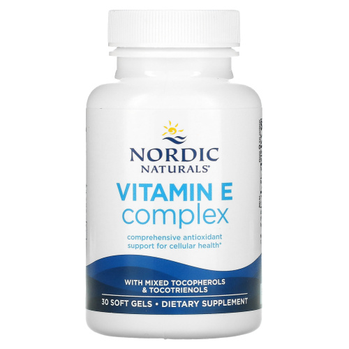 Nordic Naturals, Vitamin E Complex, 30 Soft Gels фото 3