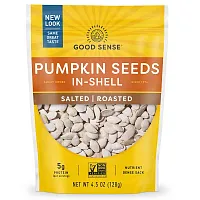 Good Sense, Pumpkin Seeds In-Shell, Salted, Roasted, 4.5 oz (128 g)