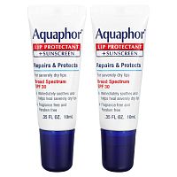 Aquaphor, Lip Protectant + Sunscreen, SPF 30, 2 Tubes, 0.35 fl oz (10 ml)