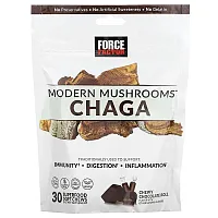 Force Factor, Modern Mushrooms, Chaga, Chewy Chocolate Roll, 30 Superfood Soft Chews