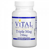 Vital Nutrients, Triple Mag, 250 мг, 90 вегетарианских капсул