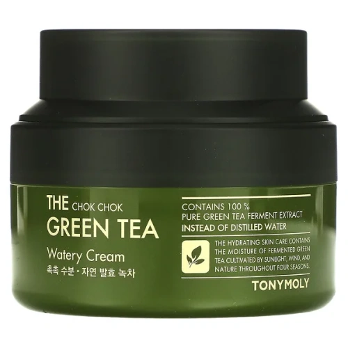 TonyMoly, The Chok Chok Green Tea, Watery Cream, 60 ml