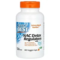 Doctor&#x27;s Best, NAC Detox Regulators, 180 Veggie Caps