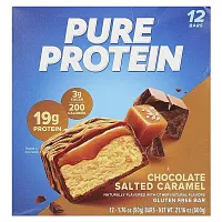 Pure Protein, Gluten Free Bar, Chocolate Salted Caramel, 12 Bars, 1.76 oz (50 g) Each