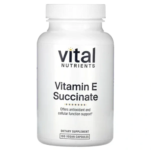 Vital Nutrients, Vitamin E Succinate, 100 Vegan Capsules