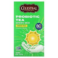 Celestial Seasonings, Probiotic Green Tea, Authentic Green, 16 Tea Bags 1.12 oz (31 g)