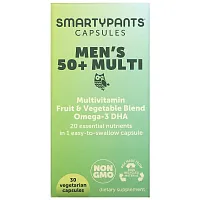 SmartyPants, Mens 50+ Multi, 30 Vegetarian Capsules