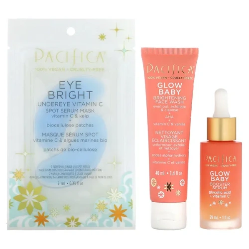 Pacifica, Glow Baby Skincare Kit, 3 Piece Set