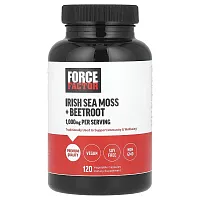 Force Factor, Irish Sea Moss + Beetroot, 120 Vegetable Capsules