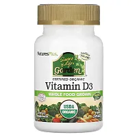 NaturesPlus, Source of Life, Garden, Organic Vitamin D3, 60 Vegan Capsules