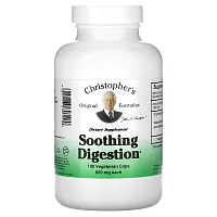 Christopher&#x27;s Original Formulas, Soothing Digestion, 600 mg, 180 Vegetarian Caps