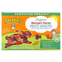 Annie's Homegrown, Органические фруктовые снеки с фермы Bernie's, 5 пакетиков по 23 г (0,8 унции)