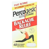 Percogesic, Backache Relief Pain Reliever, Maximum Strength, 48 Easy To Swallow Coated Caplets