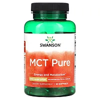 Swanson, MCT Pure, 1000 мг, 90 мягких таблеток