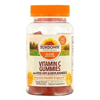 Sundown Naturals, Жевательные конфеты с плодами шиповника и биофлавоноидами, апельсиновый вкус, 90 жевательных конфет