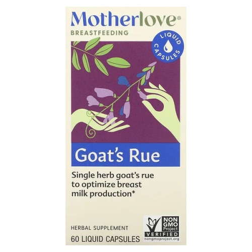 Motherlove, Breastfeeding, Goat&#x27;s Rue, 60 Liquid Capsules