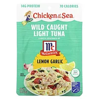 Chicken of the Sea, Wild Caught Light Tuna, Lemon Garlic, 2.5 oz (70 g)