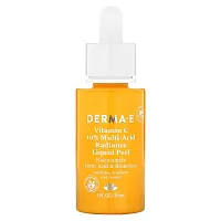 DERMA E, Vitamin C, 10% Multi-Acid Radiance Liquid Peel, 1 fl oz (30 ml)