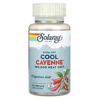 Solaray, Extra Hot Cool Cayenne, 90 VegCaps