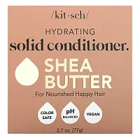 Kitsch, Hydrating Solid Conditioner Bar, Shea Butter, Sugared Amber &amp; Shea, 1 Bar, 2.7 oz (77 g)