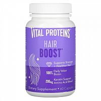 Vital Proteins, Hair Boost, средство для укрепления волос, 60 капсул