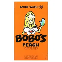 Bobo&#x27;s Oat Bars, Peach Oat Bars, 12 Bars, 3 oz (85 g) Each