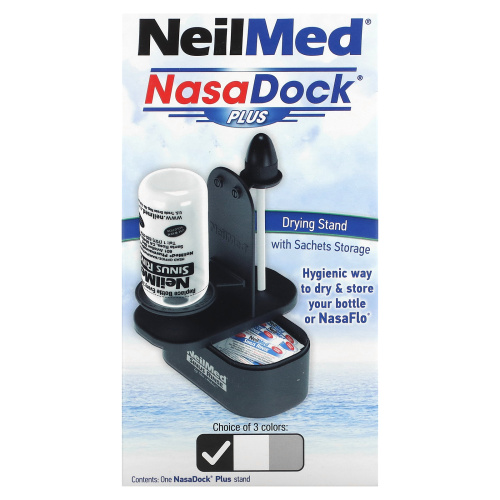 NeilMed, NasaDock Plus, подставка для саше, черная, 1 подставка