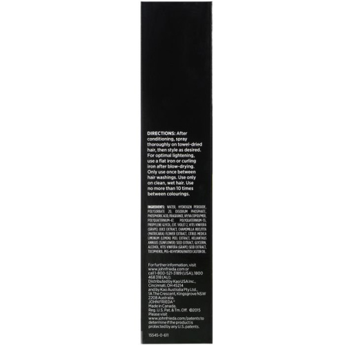 John Frieda, Sheer Blonde, Go Blonder, спрей для осветления волос в домашних условиях, 103 мл (3,5 жидк. унции) фото 3