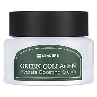 Leaders, Green Collagen Hydrate Boosting Cream, 1.69 fl oz (50 ml)