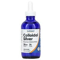 Nutricost, Colloidal Silver, Unflavored, 30 PPM, 4 fl oz (118 ml)