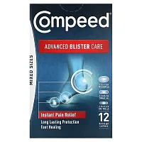 Compeed, Advanced Blister Care, Mixed Sizes, 12 Active Gel Cushions