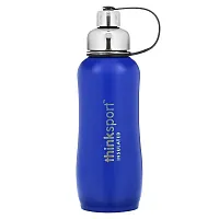 think, Thinksport, Insulated Sports Bottle, Blue, 25 oz (750 ml)