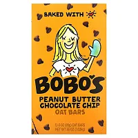 Bobo&#x27;s Oat Bars, Peanut Butter Chocolate Chip, 12 Bars, 3 oz (85 g) Each