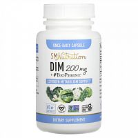 SMNutrition, DIM + BioPerine, 200 mg , 60 Capsules