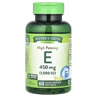 Nature&#x27;s Truth, High Potency Vitamin E, 450 mg (1,000 IU), 60 Quick Release Softgels