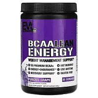 EVLution Nutrition, BCAA Lean Energy, Furious Grape, 10.90 oz (309 g)