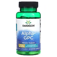 Swanson, Alpha GPC, 300 mg, 60 Veggie Capsules