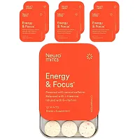 NeuroGum, NeuroMints, Energy &amp; Focus, Cinnamon, 6 Pack, 12 Piece Each