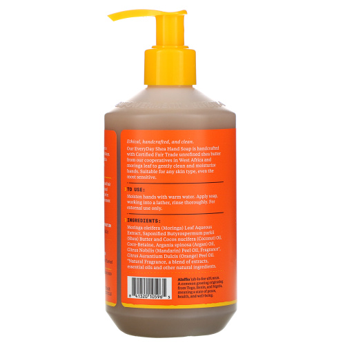 Alaffia, Hand Soap, Mandarin Mango, 12 fl oz (354 ml) фото 2