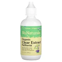 NuNaturals, NuStevia, Organic Clear Extract, 4  fl oz (118 ml)